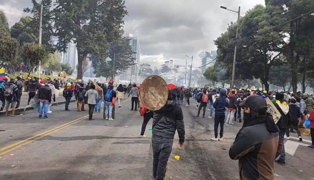 Paro nacional Ecuador | Captura de pantalla video de redes sociales