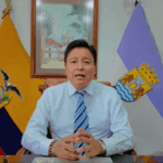 Jorge Chamba genera polémica al asistir a sesión virtual desde la cama