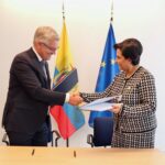 Daniel Noboa llega a Otavalo en medio de disturbios y fuerte despliegue de seguridad