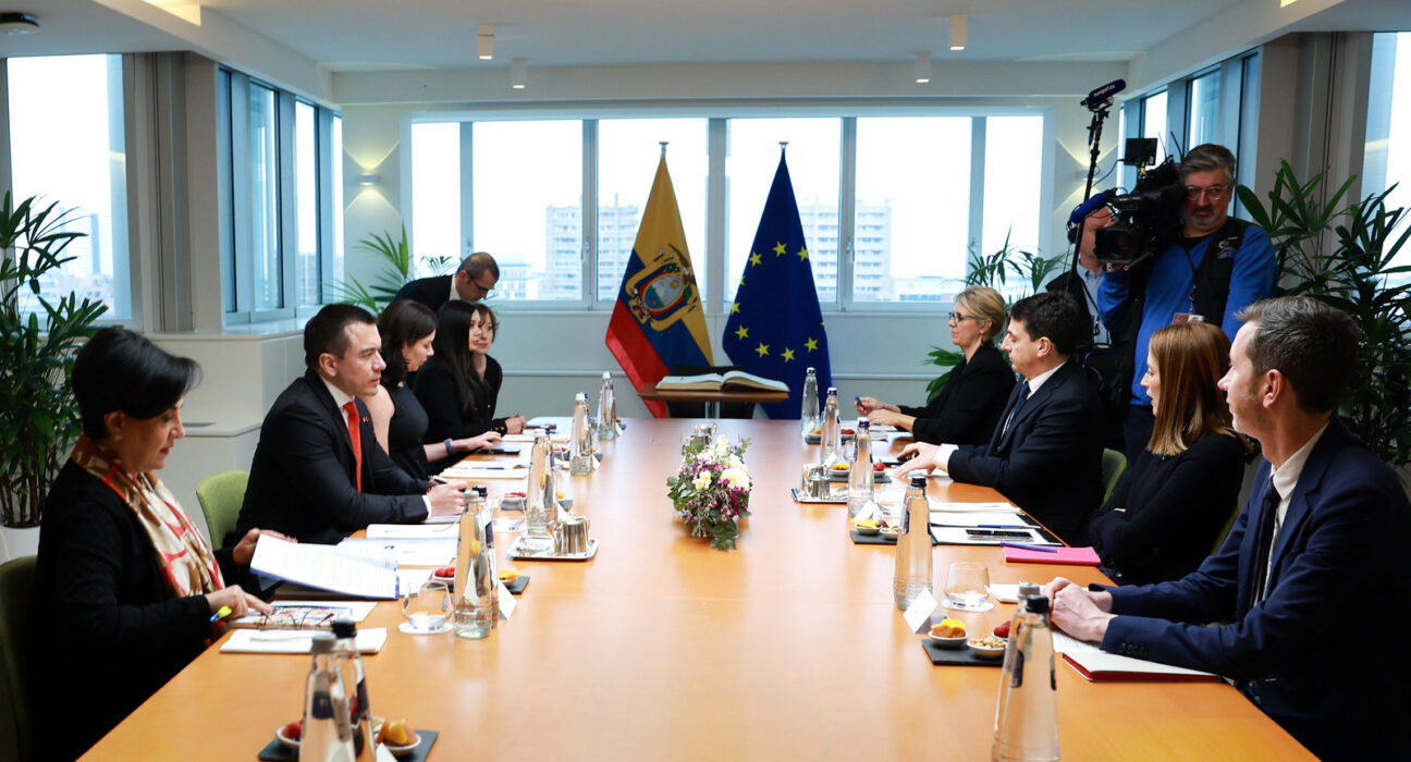 Noboa busca respaldo de Parlamento Europeo para avanzar en eliminación de visa Schengen