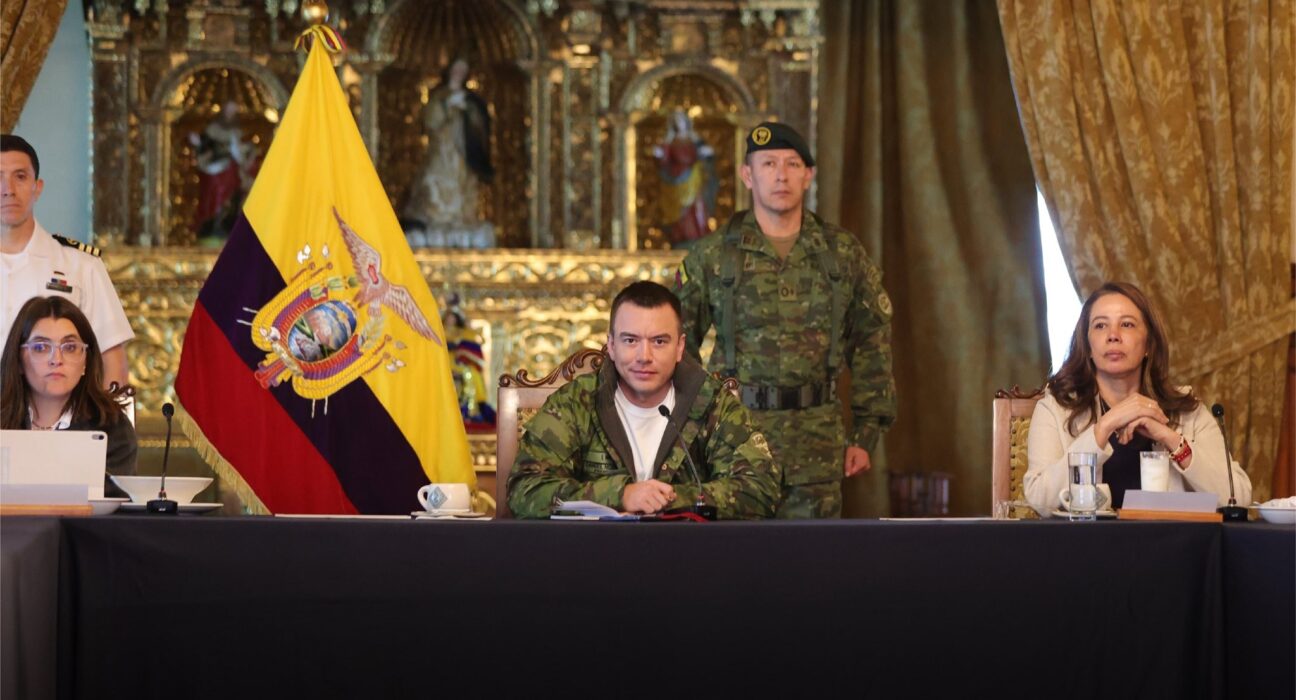 Noboa revisa estrategia gubernamental junto a gabinete ministerial