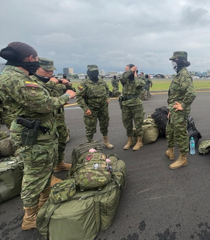 Contingente militar femenino apoyará operaciones en Manabí, Los Ríos y Guayas