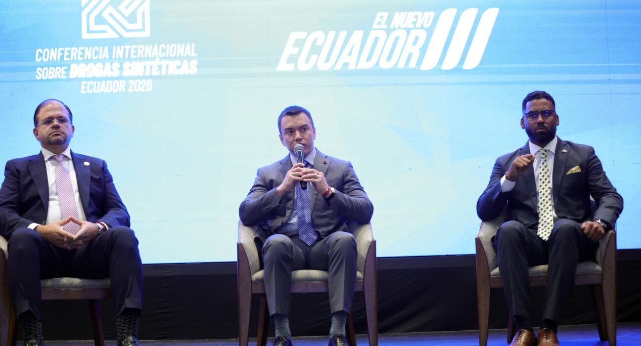 Noboa inaugura la Conferencia Internacional sobre Drogas Sintéticas