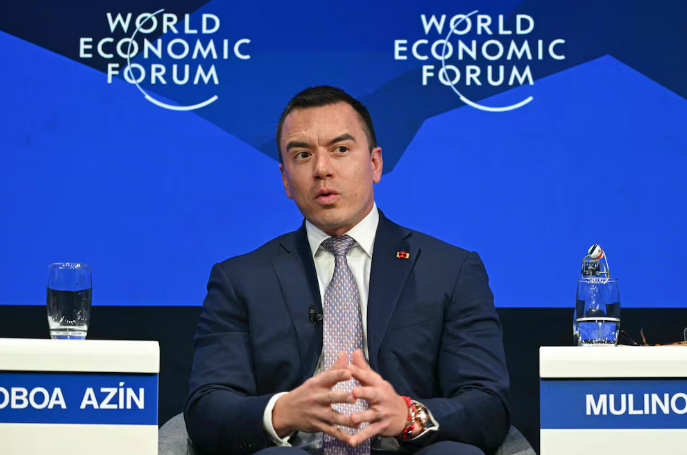 Daniel Noboa interviene en el Foro Económico Mundial de Davos 2026