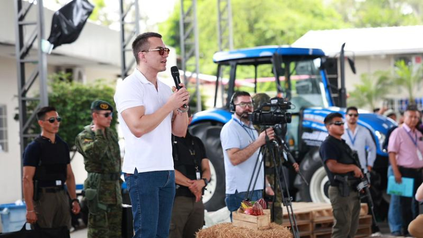Noboa anuncia que el Gobierno hará "base" en Guayaquil durante varias semanas