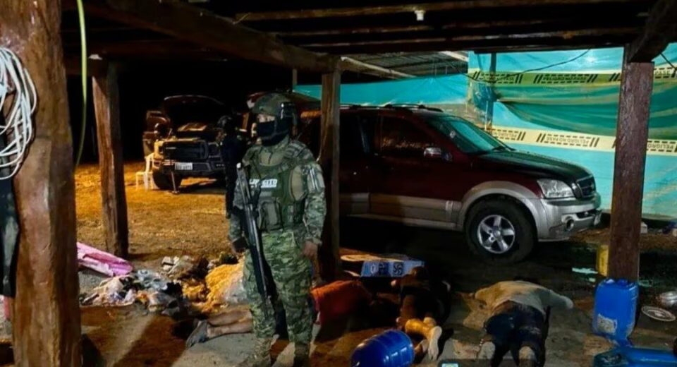 Desmantelan vivienda usada por estructuras criminales en Chone