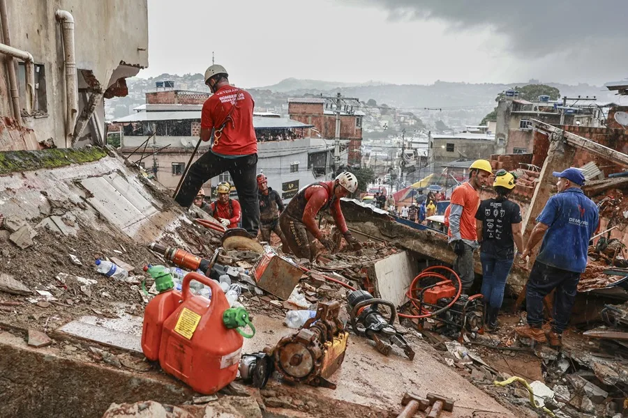 Brasil: fuerte temporal deja al menos 28 muertos y decenas de desaparecidos en Minas Gerais
