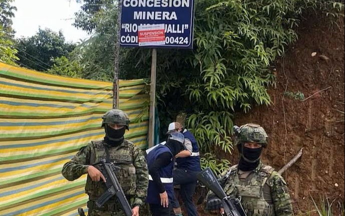 Napo: 10 concesiones mineras ya tienen sellos de clausura