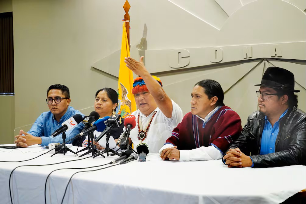 Conaie alertan riesgos en proyecto del Ejecutivo sobre minería y energía