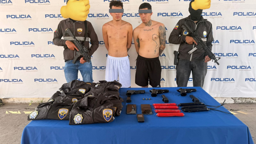 Detienen en Machala a dos presuntos integrantes del Tren de Aragua