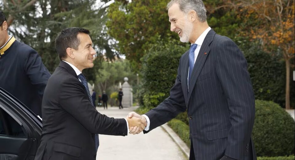 Noboa se reunirá con rey Felipe VI durante su visita a Chile por investidura de José Antonio Kast
