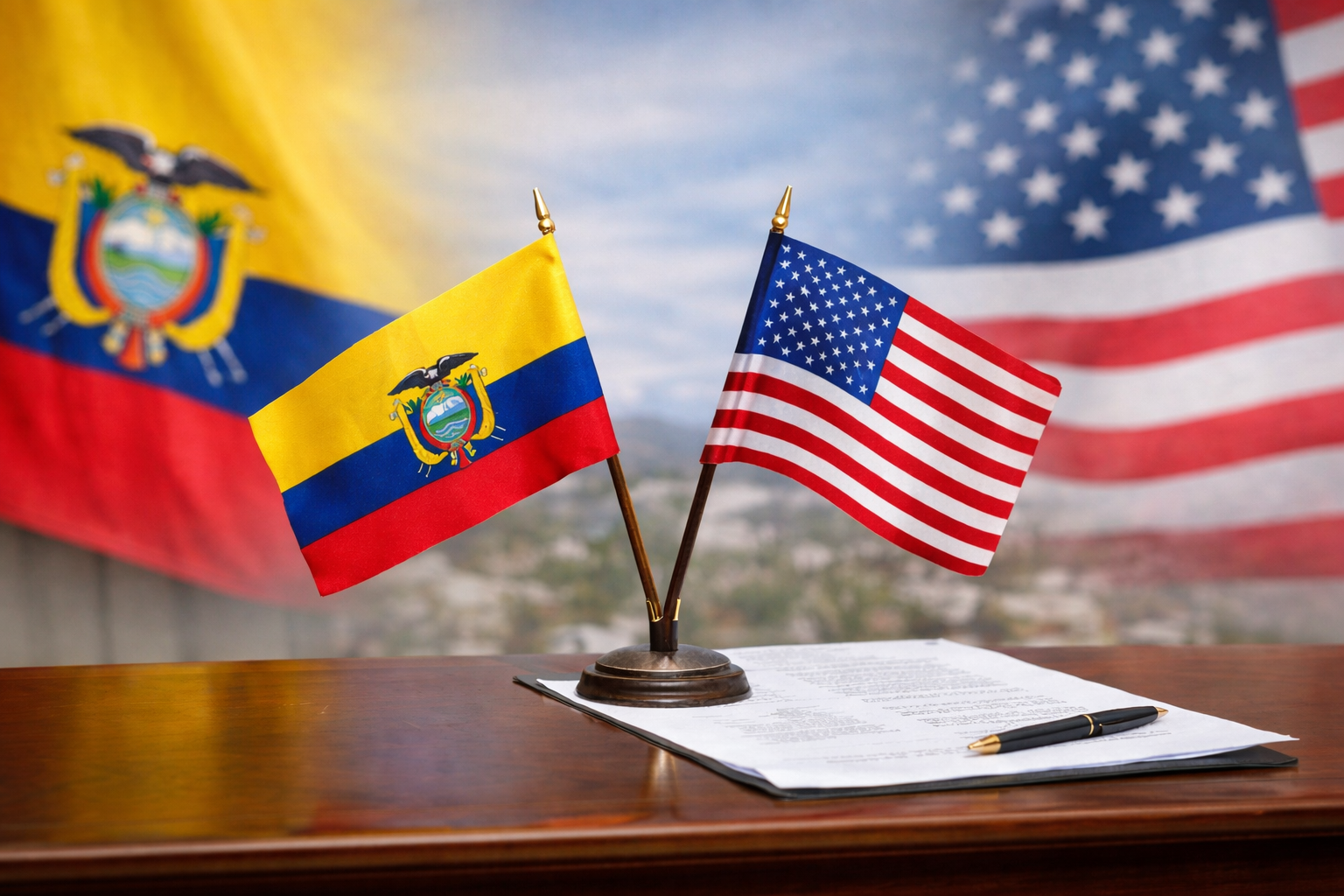 Noboa anuncia firma de acuerdo comercial con Estados Unidos prevista para el 13 de marzo