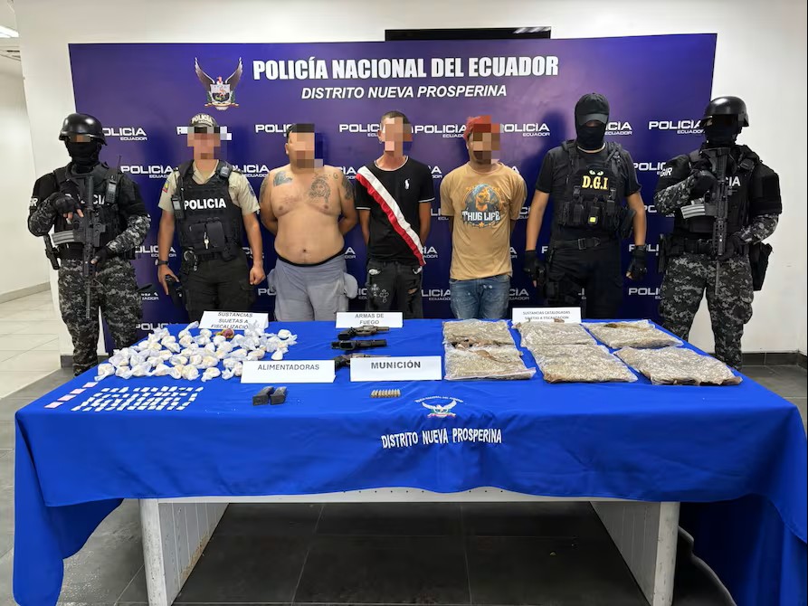 Capturan a cabecilla de facción de Los Choneros en centro de acopio de armas en Guayaquil