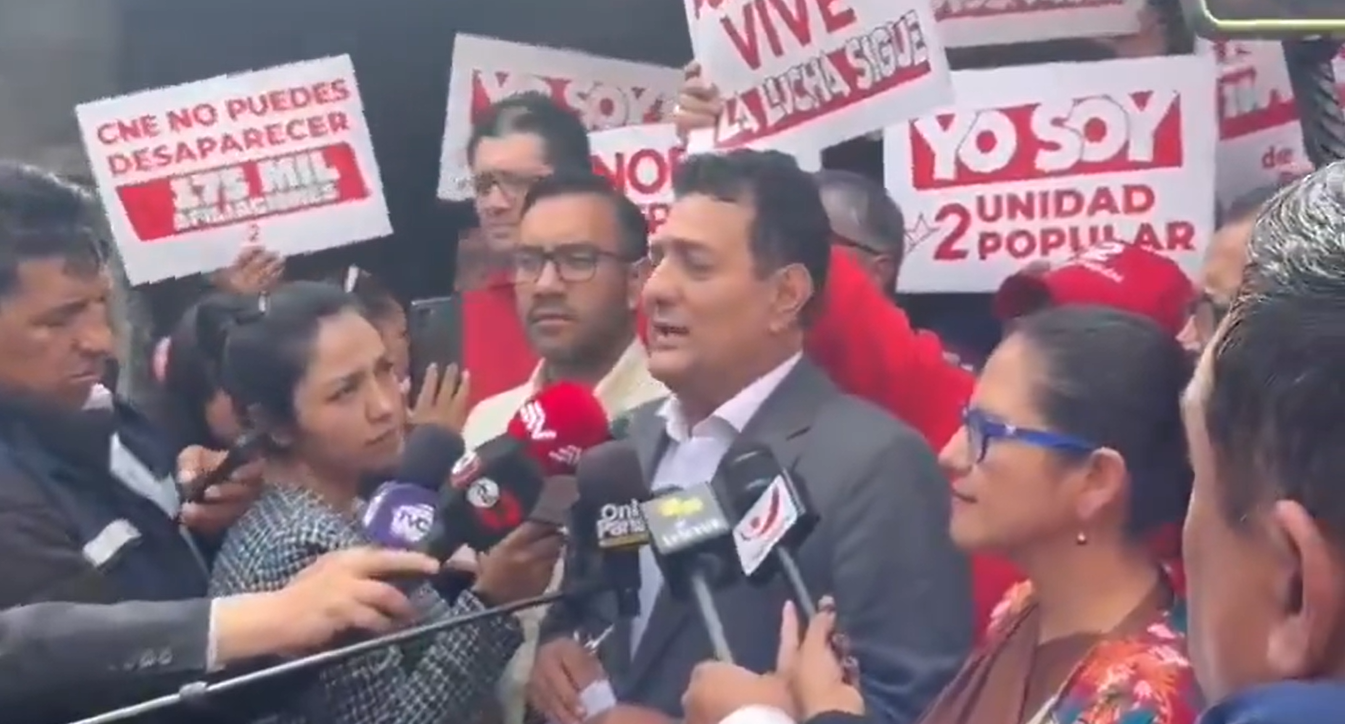 Unidad Popular pide archivar informe del CNE y denuncia intento de eliminar al partido del registro electoral