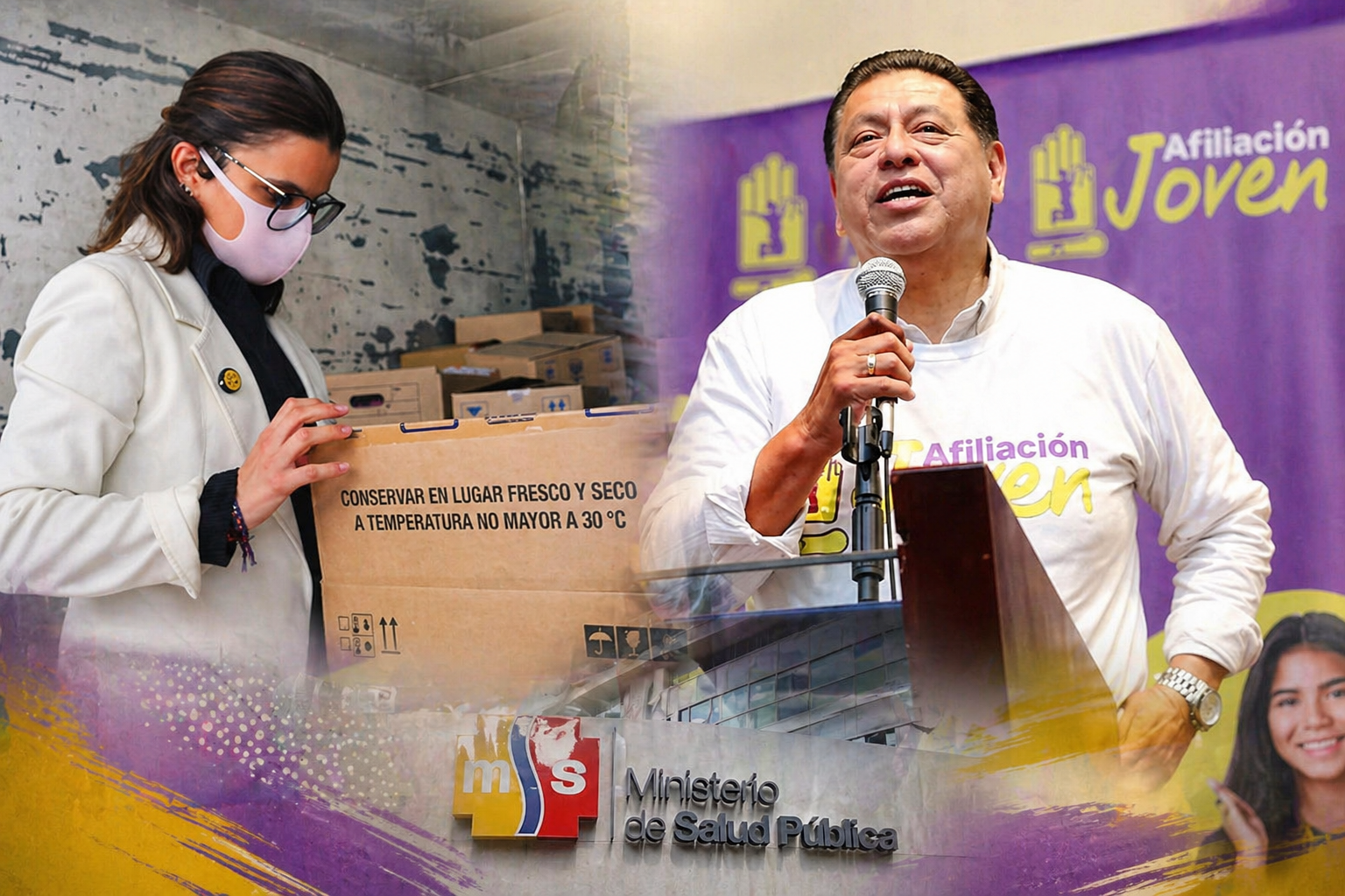 Noboa termina encargo de María José Pinto y oficializa a Jaime Bernabé como Ministro de Salud