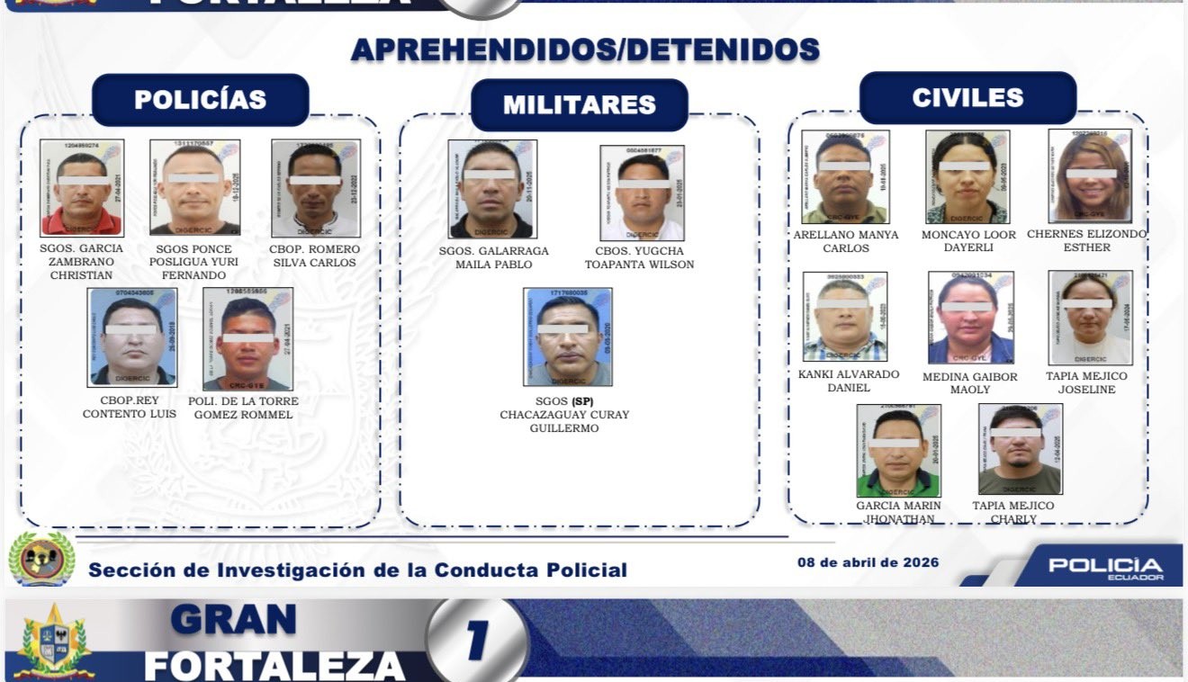 Operación Gran Fortaleza 1: detienen a policías, militares y civiles por red de tráfico de hidrocarburos