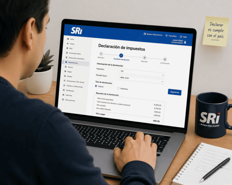 SRI amplía plazos para declaraciones de impuestos tras fallas tecnológicas