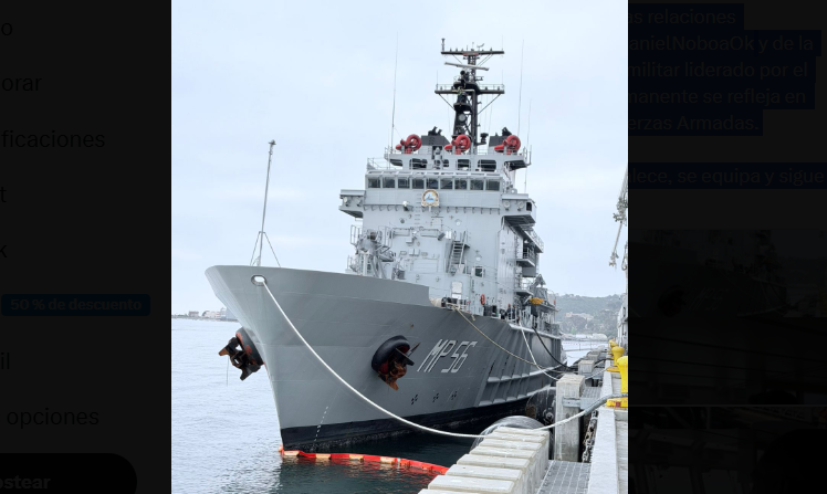 Mega buque de guerra se incorporará a FF.AA. para vigilancia marítima