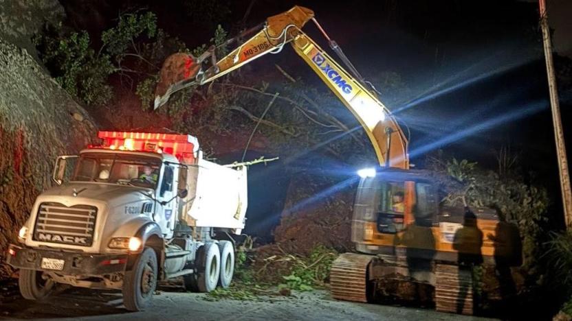 Deslizamiento bloquea la vía Guayaquil - Riobamba: cierre total y rutas alternas habilitadas