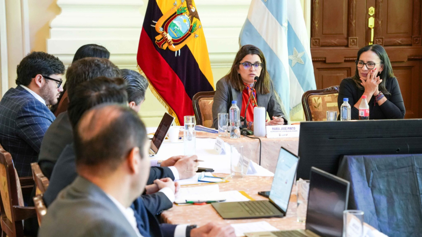 Noboa asigna nueva función a María José Pinto como delegada permanente ante el Comité Nacional de Primera Infancia