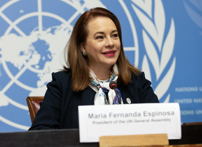 Excanciller María Fernanda Espinosa agradece a Antigua y Barbuda por presentar su candidatura para liderar ONU