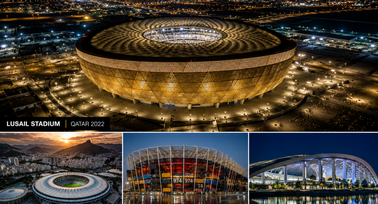 Los estadios más impresionantes, caros y futuristas de la historia de los Mundiales