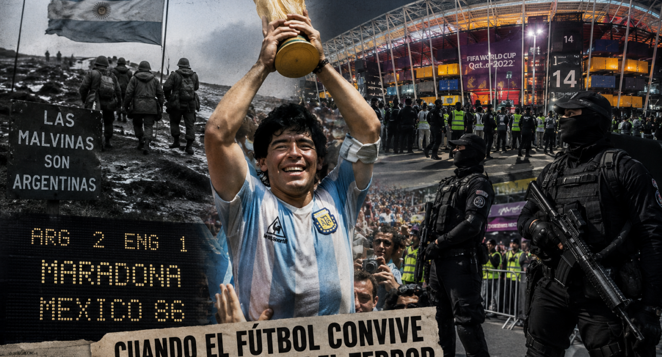 Cuando el balón rodó en medio de la tensión mundial