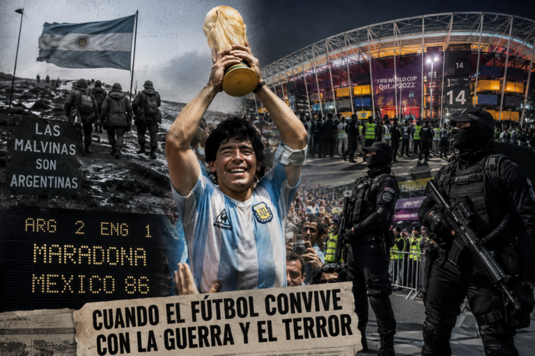 Cuando el balón rodó en medio de la tensión mundial