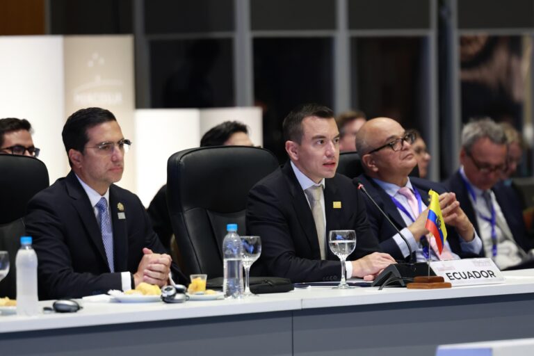 Noboa pide alianza regional contra el narcoterrorismo
