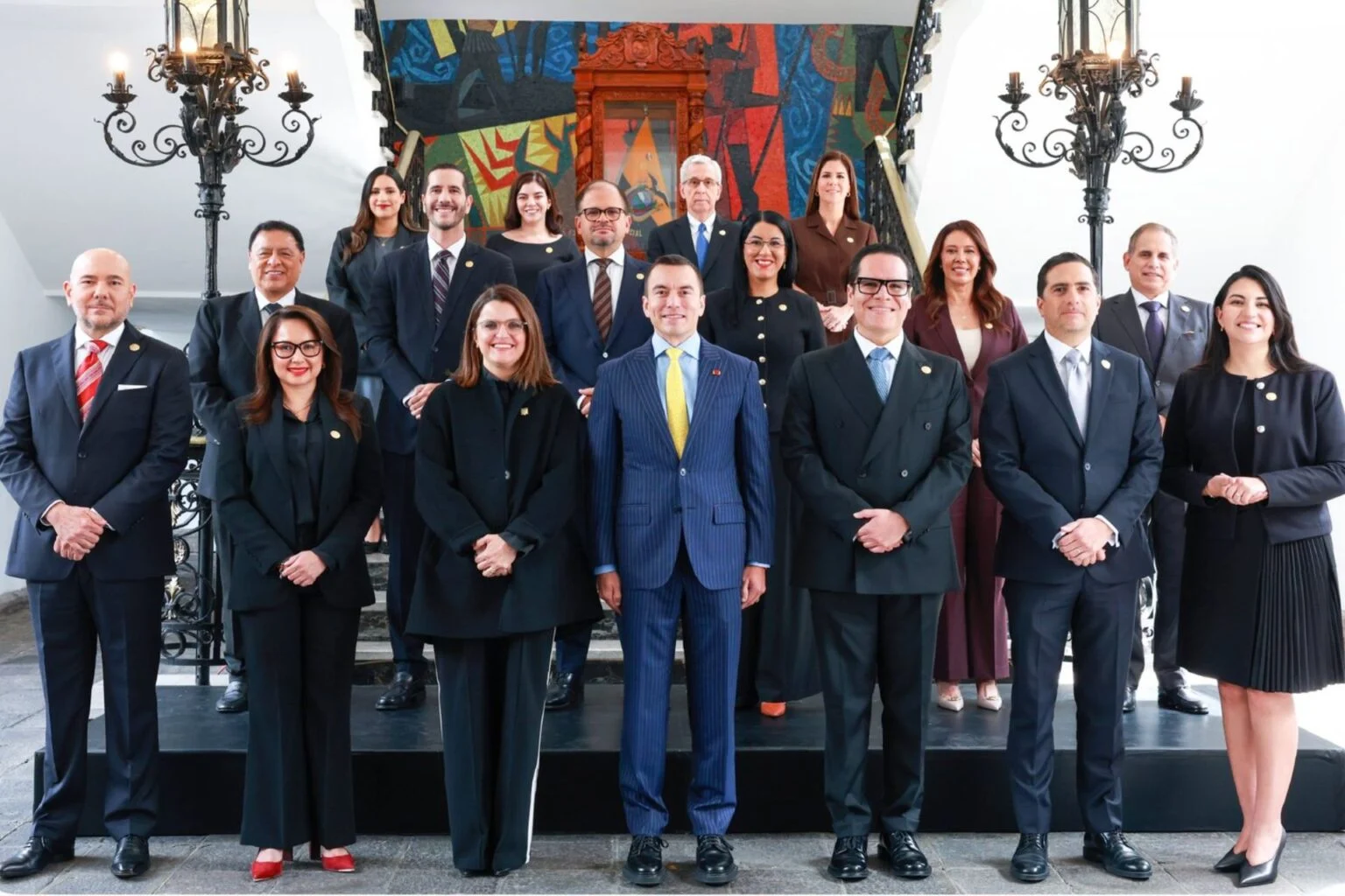 Ministros de Noboa tras cambios en gabinete
