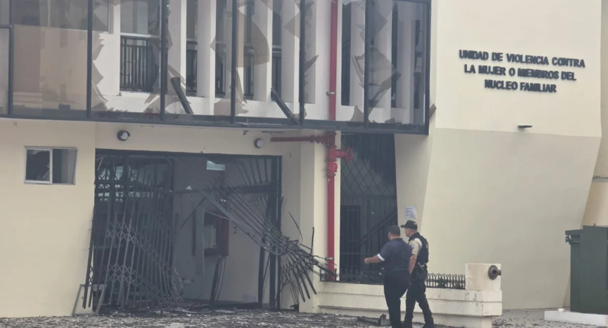 Explosión en unidad judicial de Machala deja daños