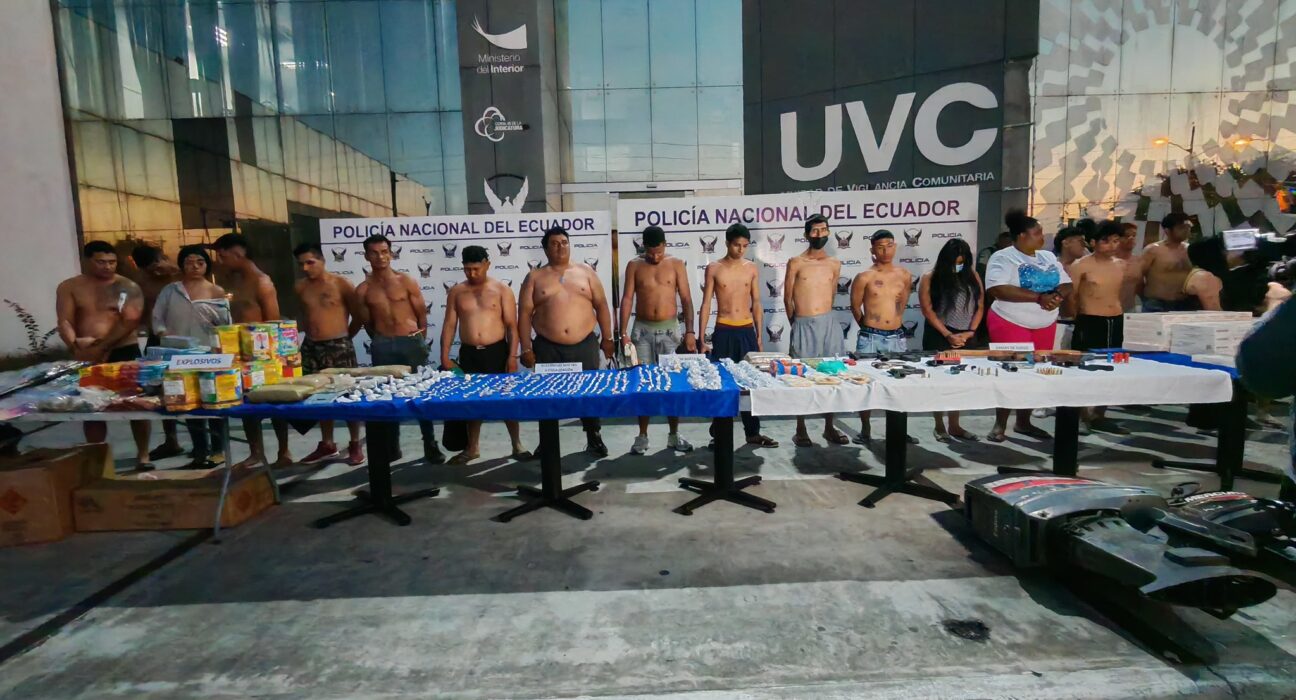 Capturan 36 presuntos integrantes de grupos criminales en Guayaquil
