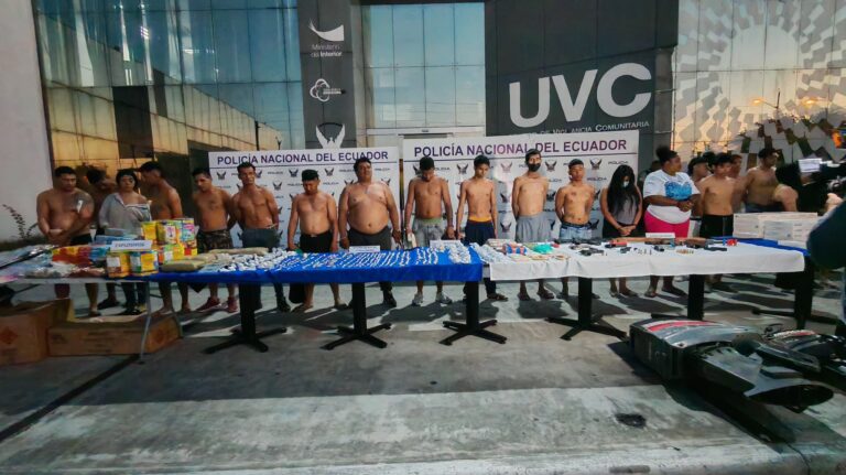 Capturan 36 presuntos integrantes de grupos criminales en Guayaquil