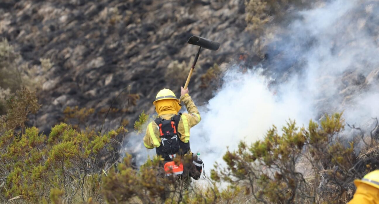 Incendio forestal afecta Reserva Cotacachi-Cayapas