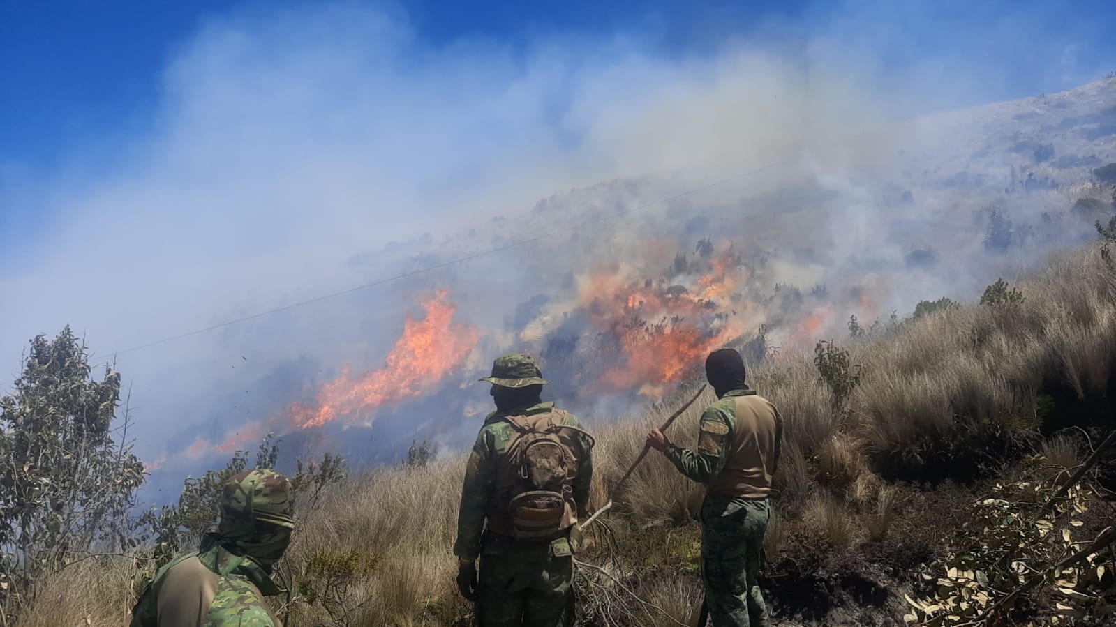 Incendio en Cotacachi-Cayapas sigue activo