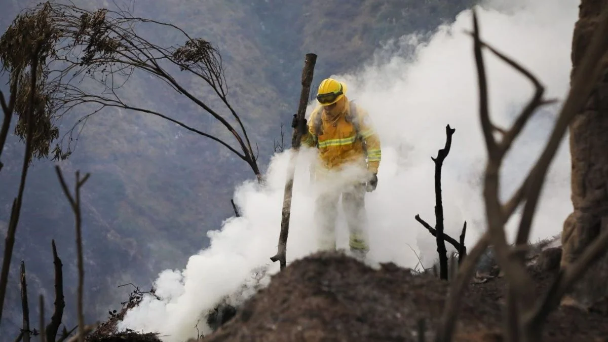 Quito: controlan incendio forestal en El Quinche