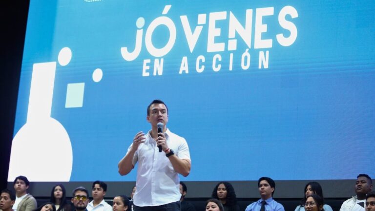Noboa anuncia nueva etapa de Jóvenes en Acción con 700.000 cupos