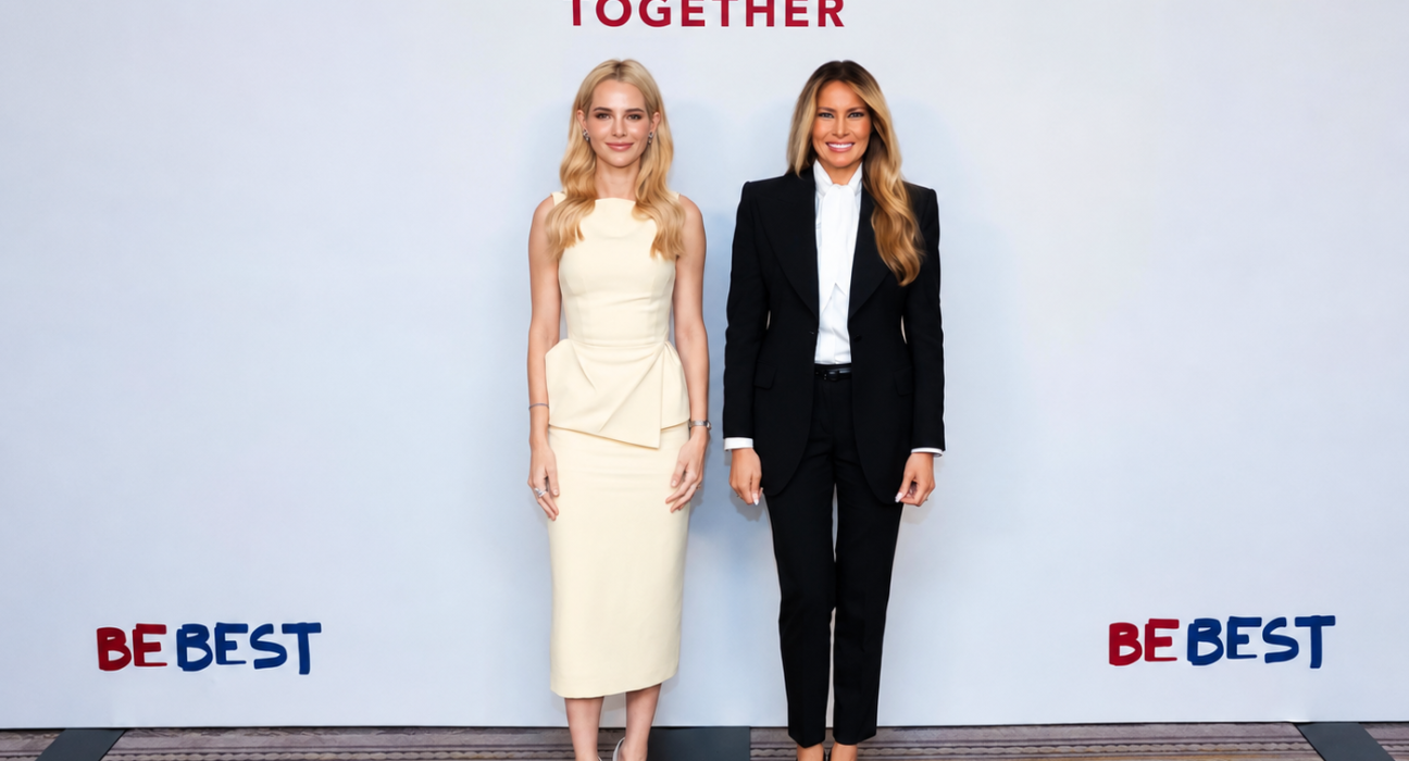 Lavinia Valbonesi y Melania Trump dialogan sobre bienestar de niños y jóvenes